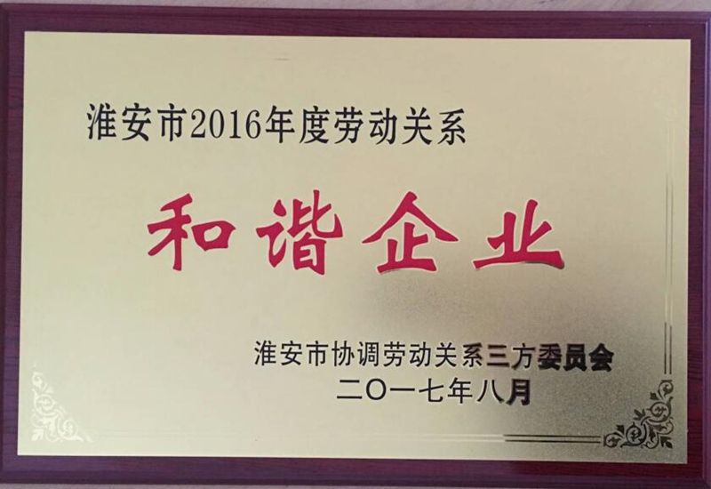 The harmonious enterprise of labor relations in 2016